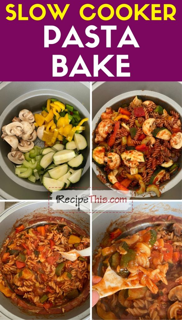 slow cooker pasta bake step by step