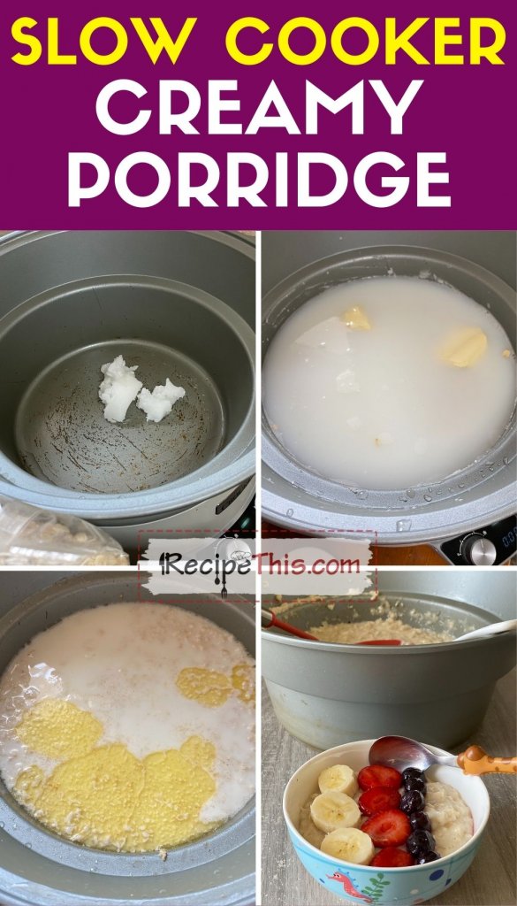 slow cooker porridge step by step