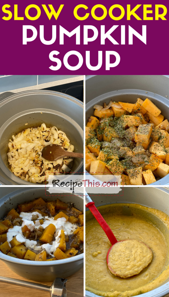 slow cooker pumpkin soup step by step