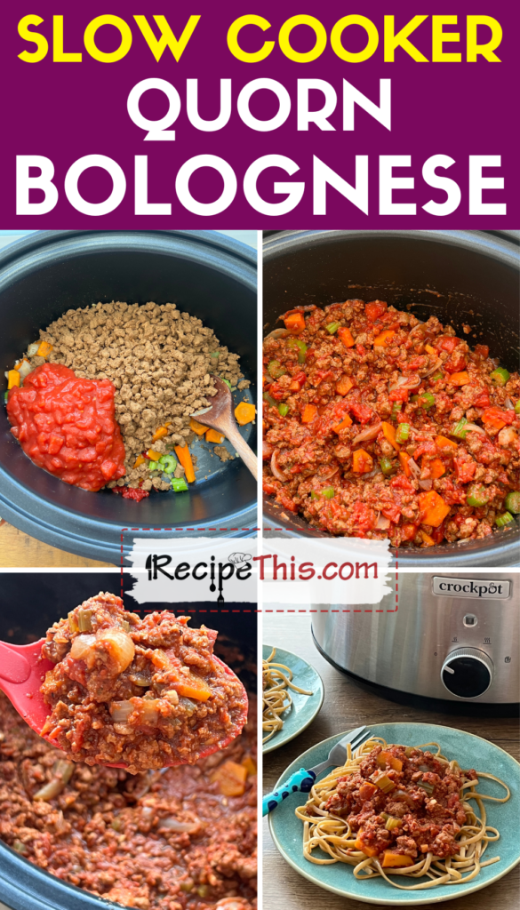 slow cooker quorn bolognese step by step