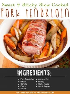 Slow Cooker Recipes | Sweet & Sticky Slow Cooked Pork Tenderloin Recipe from RecipeThis.com