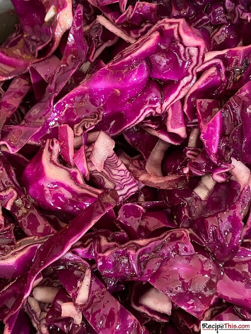 slow cooker red cabbage