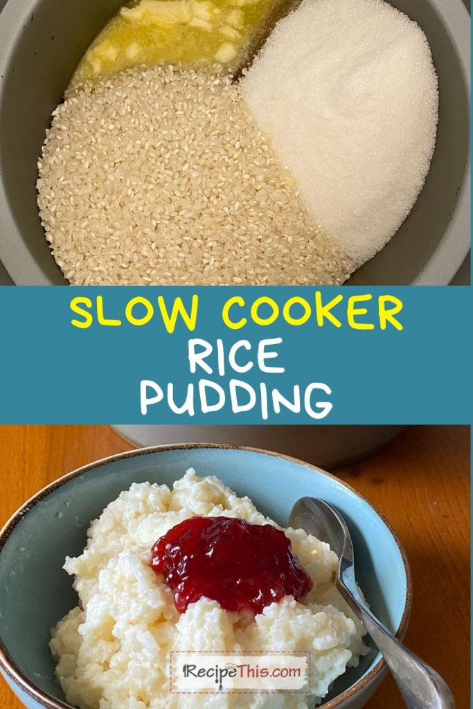 slow cooker rice pudding recipe