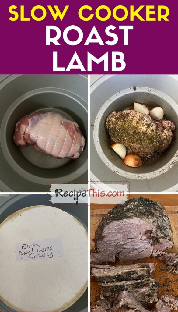 slow cooker roast lamb step by step