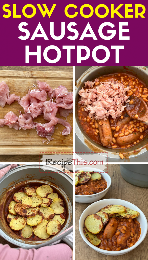 slow cooker sausage hotpot step by step