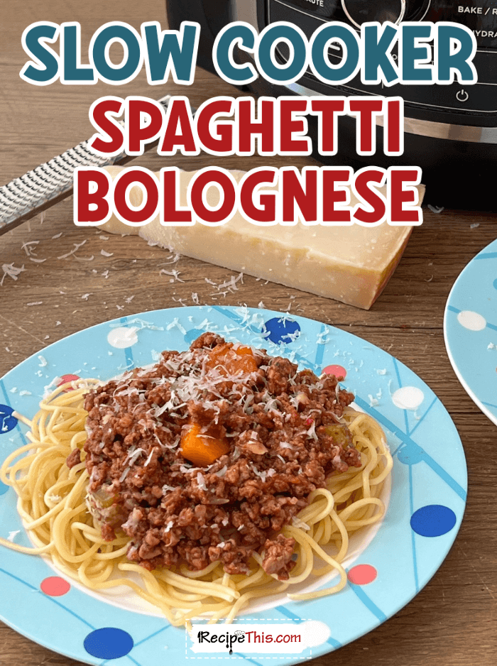 slow cooker spaghetti bolognese @ recipethis