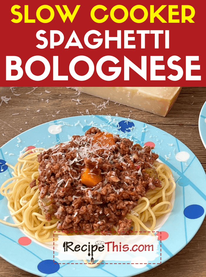 slow cooker spaghetti bolognese recipe