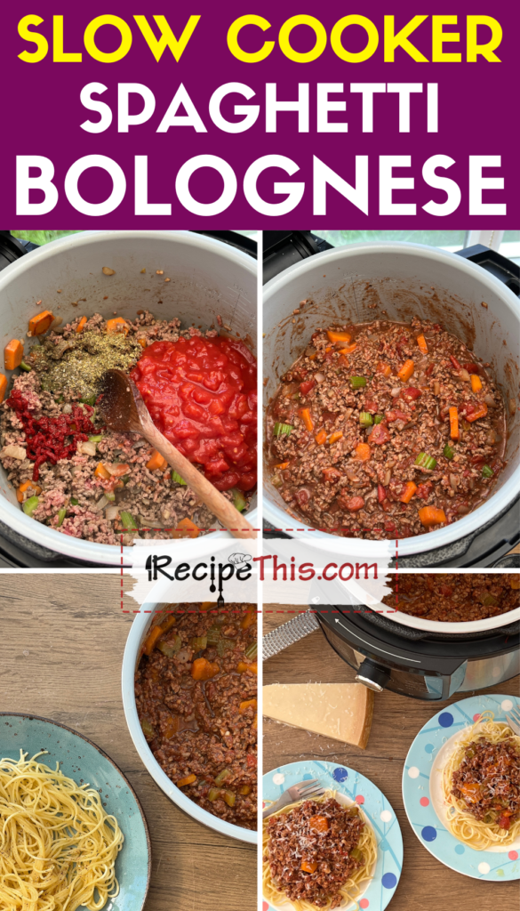 slow cooker spaghetti bolognese step by step