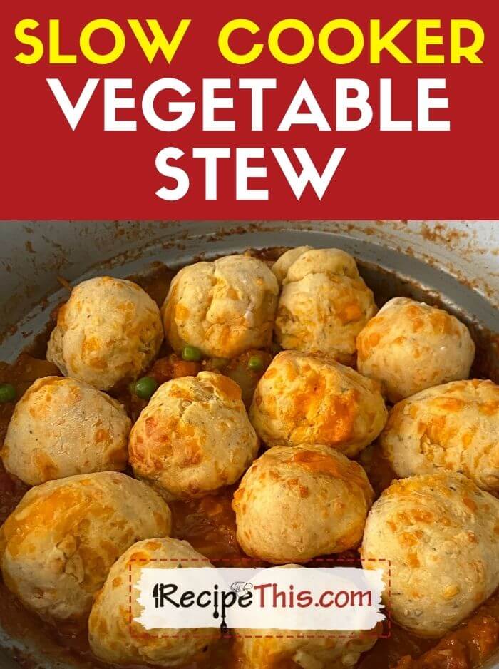 slow cooker vegetable stew recipe