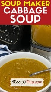 soup maker cabbage soup recipe