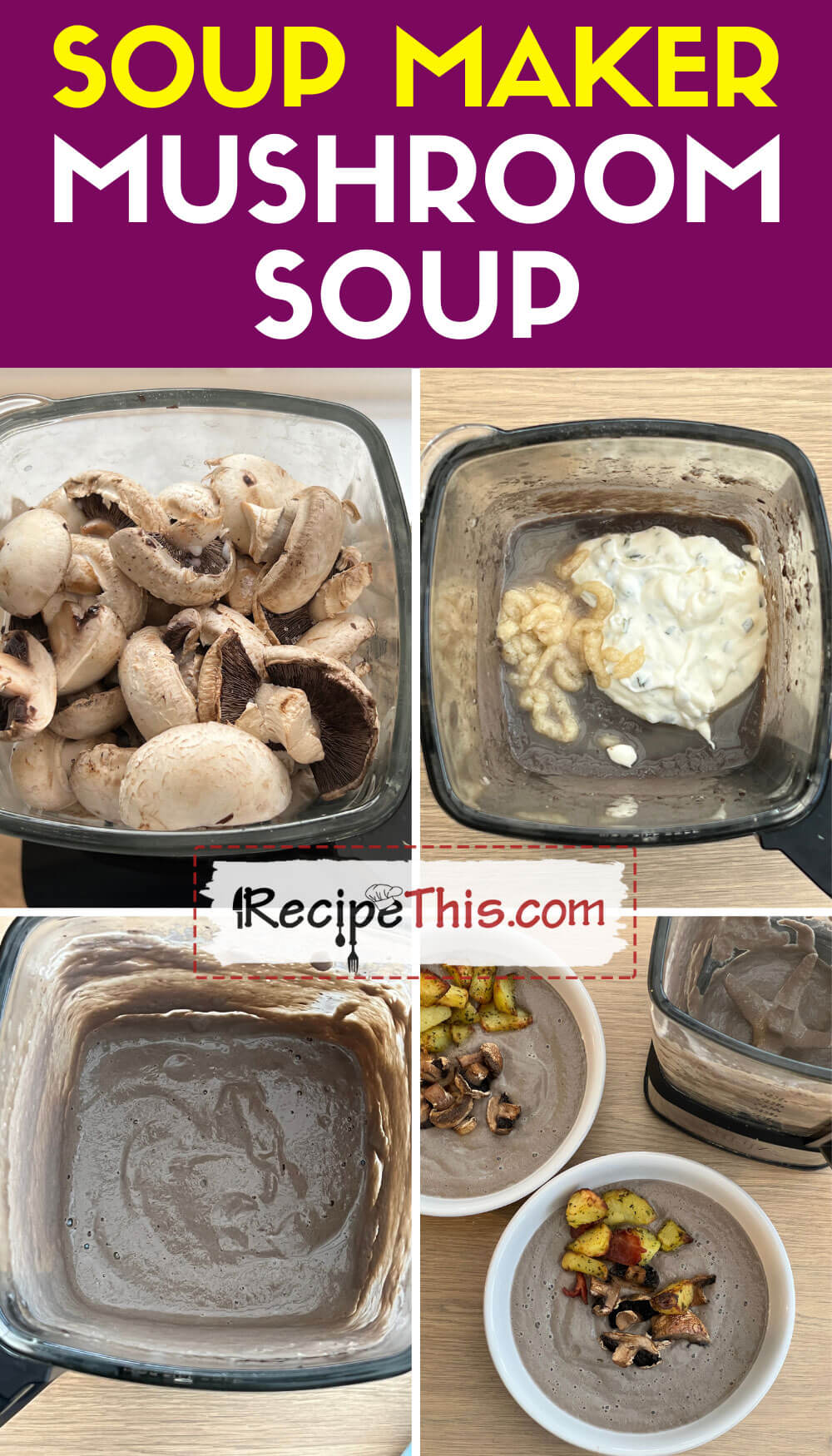 Mushroom Soup In Soup Maker | Recipe This