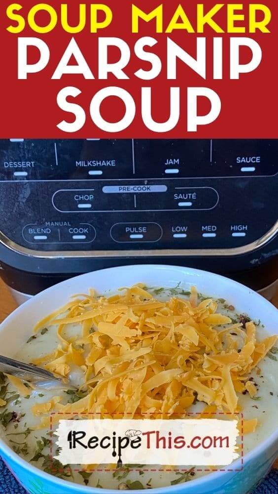 soup maker parsnip soup recipe