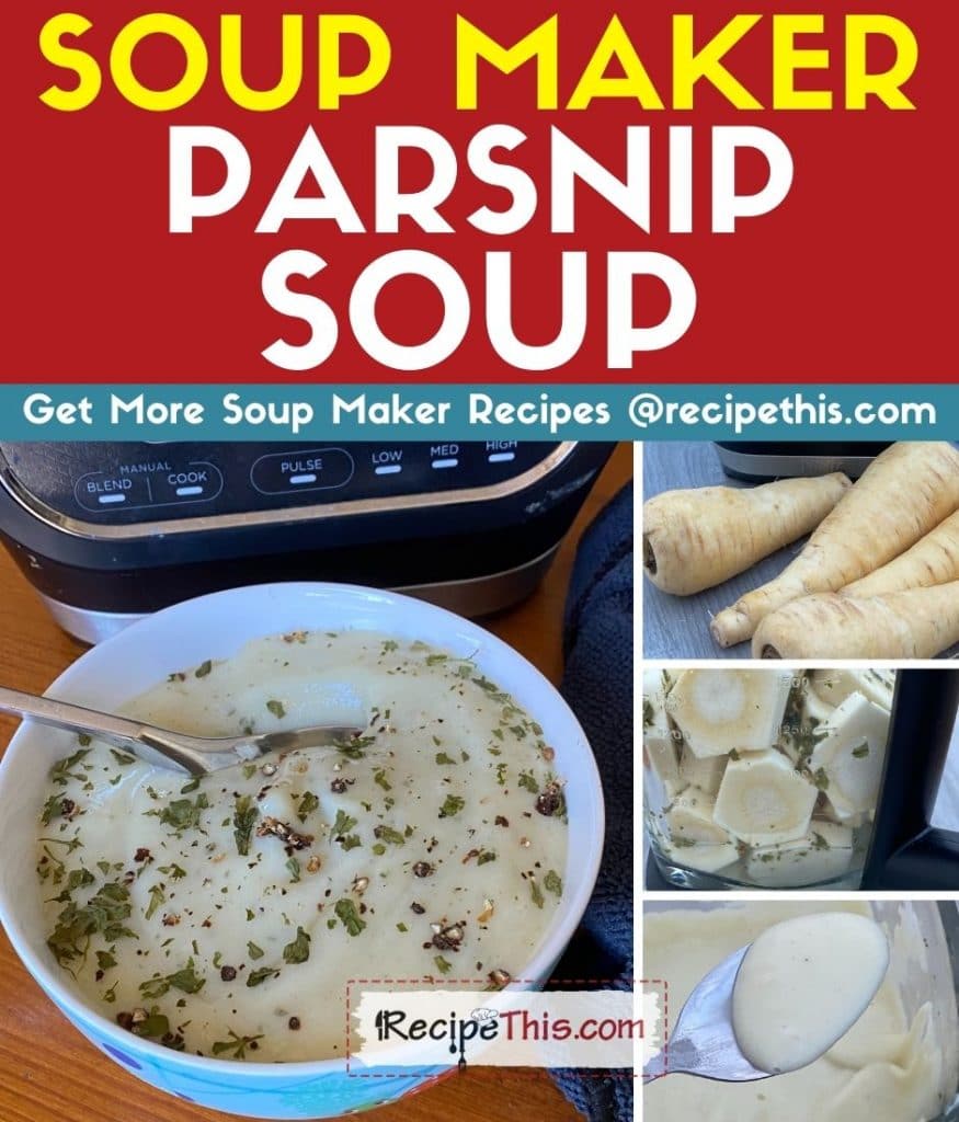 soup maker parsnip soup step by step