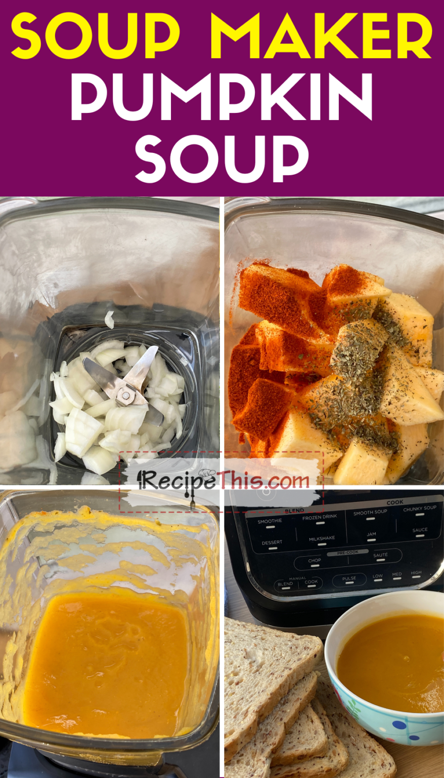 Recipe This Soup Maker Pumpkin Soup