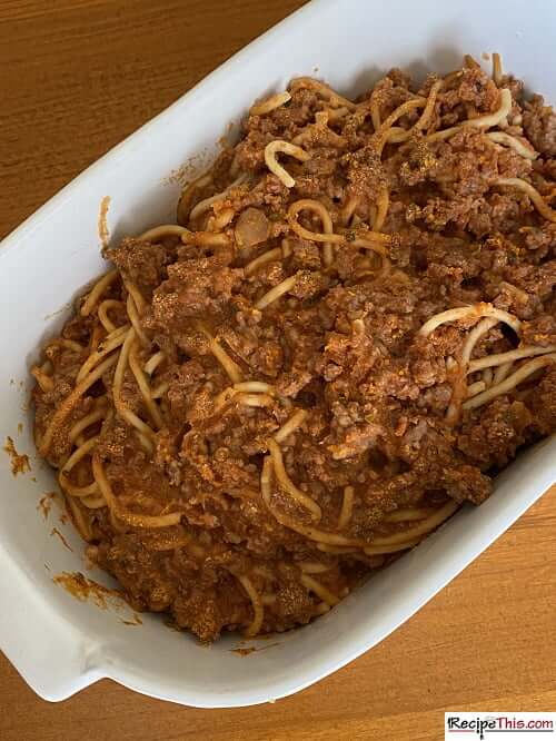 spaghetti bolognese leftovers