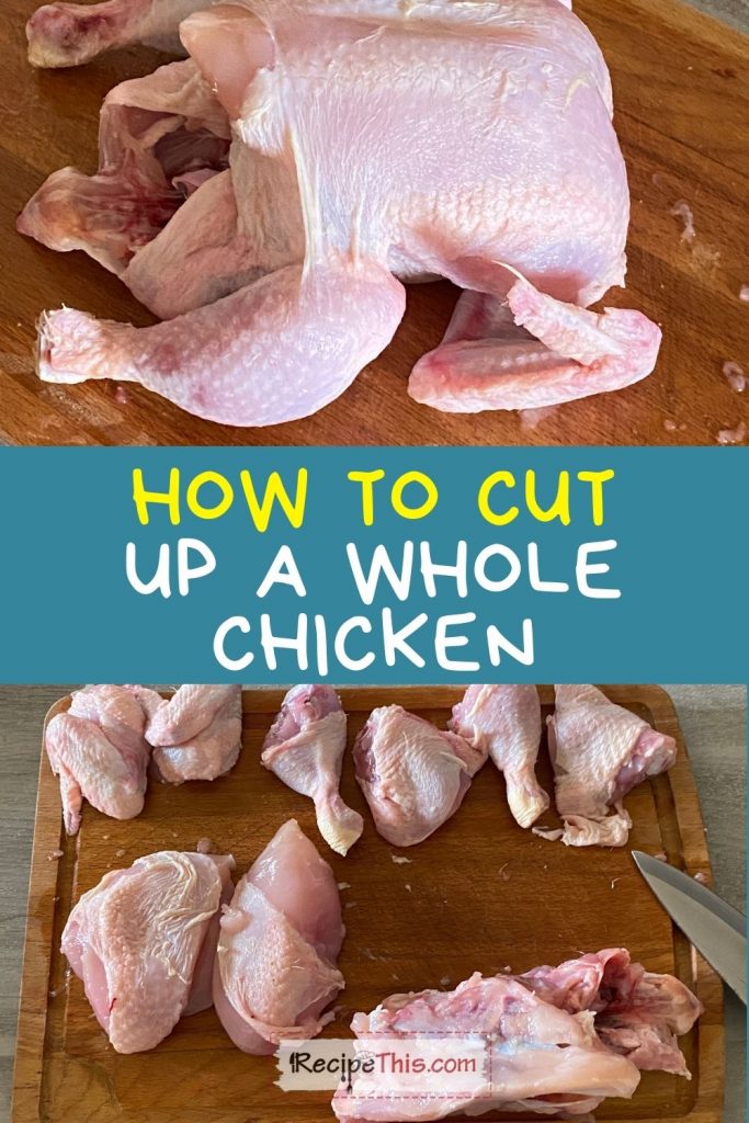 step by step how to cut up a whole chicken