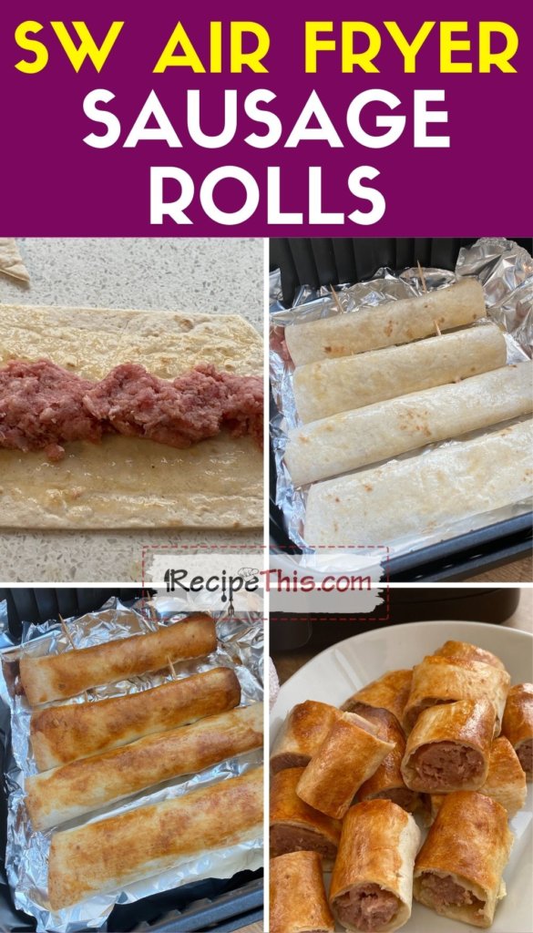 sw air fryer sausage rolls step by step