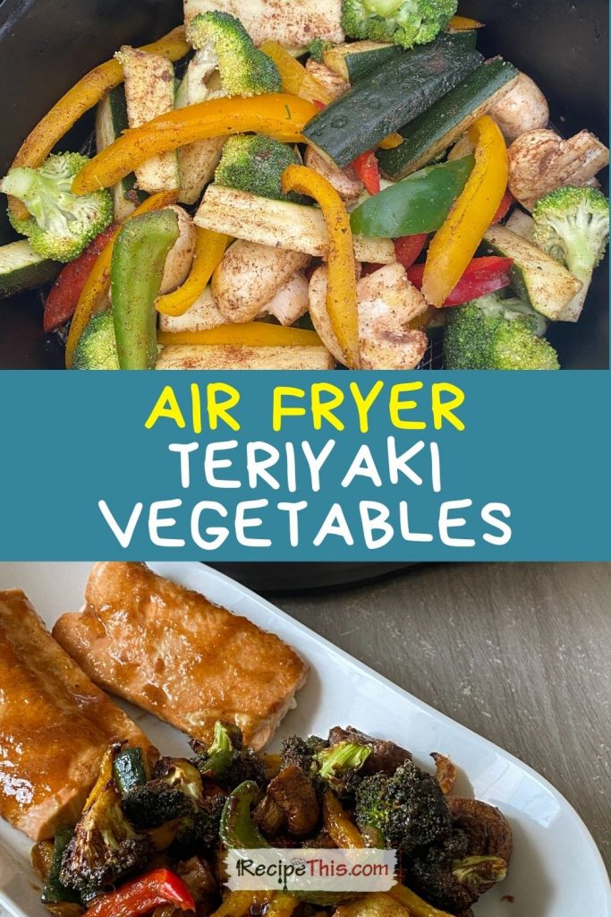 teriyaki vegetables with salmon