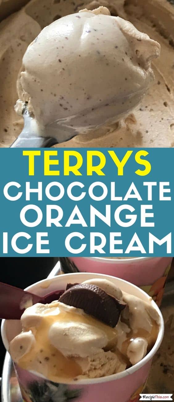 Terrys Chocolate Orange Ice Cream In An Ice Cream Maker