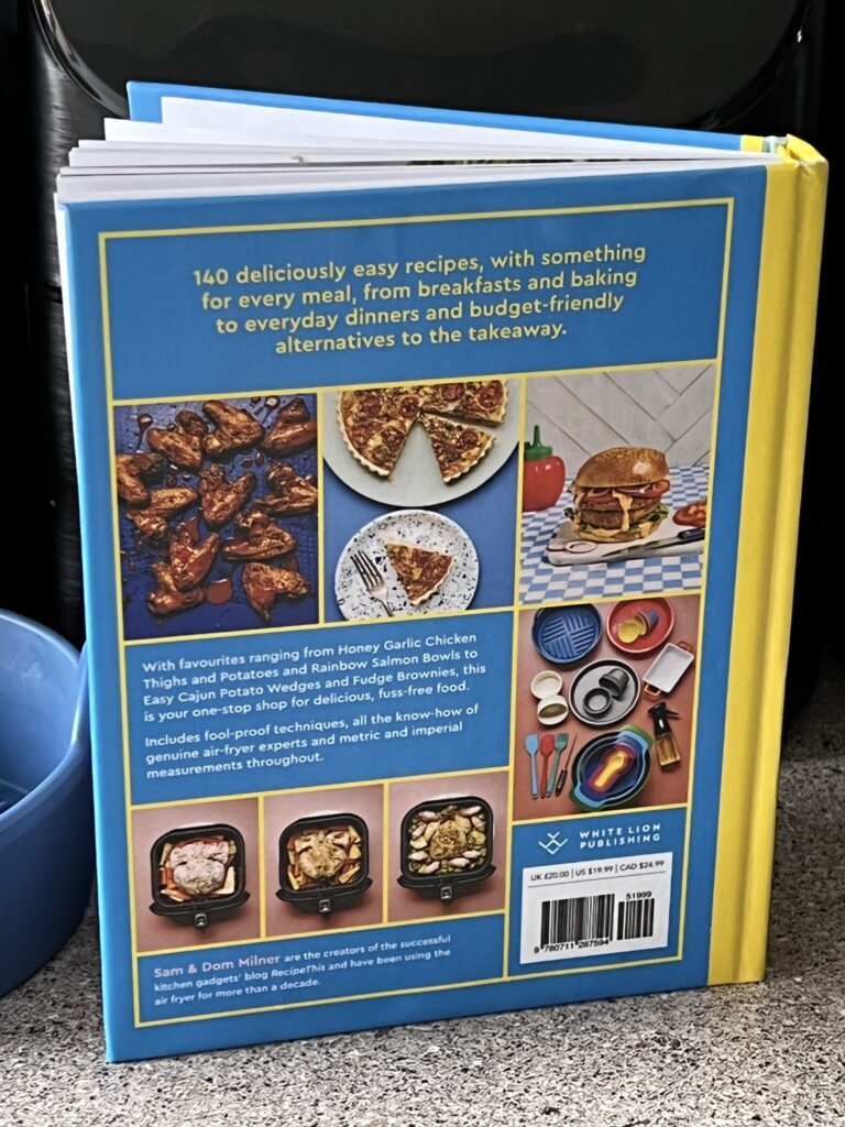 the complete air fryer cookbook back cover