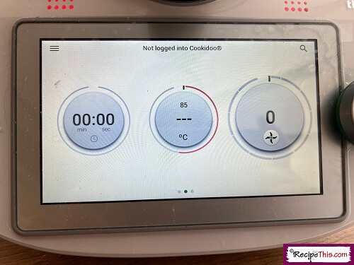 thermomix manual setting