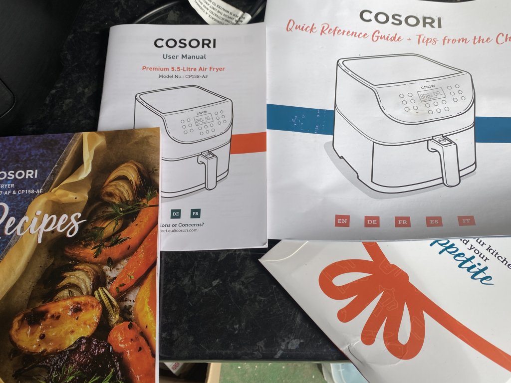 what you get with a cosori air fryer